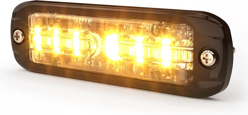ECCO LED High-Intensity Amber White LEDs Directional 2 Bolt Mount 0.73 amps 12V 24V Waterproof Warning Light Construction Caution Lights for Truck off Road car Commercial Vehicles, 5 Year Warranty - Image 4
